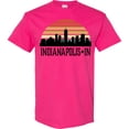 thumbnail image 3 of Inktastic Indianapolis Indiana Skyline Retro T-Shirt, 3 of 5