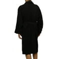 thumbnail image 5 of Superior Terry Cotton Adult Unisex Soft Lightweight Bathrobe, Small, Black, 5 of 8