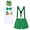 Green - Dinosaur, variant on IBTOM CASTLE Baby Boys First 1st Birthday Outfit Bow Tie Romper Short Pants and Suspenders & Headband Clothes Set, 4-Piece, 12 Months