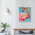 thumbnail image 4 of COMIO  Bold Abstract Flamingo Painting Canvas Wall Art, Design, 4 of 5