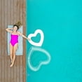 thumbnail image 5 of The Original Mini Heart Shaped Pool Float by LOTELI - White Mommy and Me Pool Float - Best Small Inflatable for Pool Parties, Wedding Party - Summer Fun & Relaxation - Durable & Easy to Inflate (4), 5 of 8