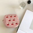 thumbnail image 6 of Cherry Embroidery Coin Purse PU Leather Trend Short Zipper Wallet Women Cute Mini Wallet Simple Fashion Wallets, 6 of 7