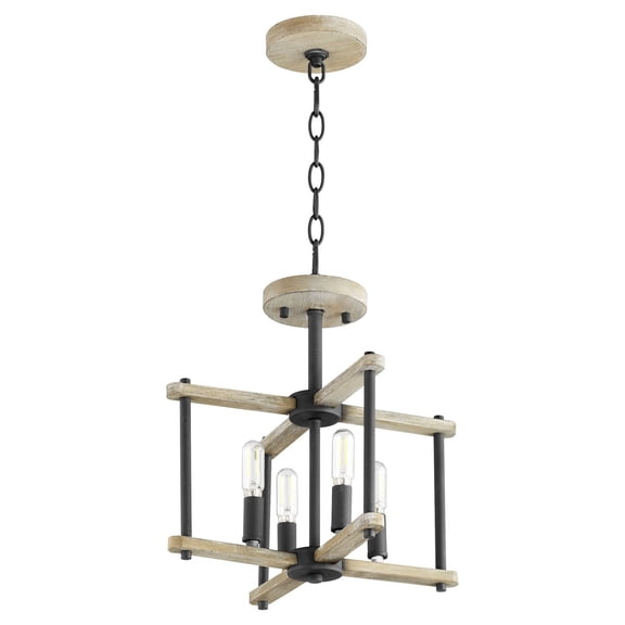 3134-14-69 Quorum Lighting Silva - 4 Light Convertible Pendant in style - 14 inches wide by 13.5 inches high     -Traditional Installation
