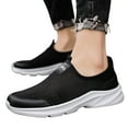 thumbnail image 3 of Sopiago Mens Dress Sneakers Mens Slip On Walking Shoes Lightweight Breathable Non Slip Running Shoes Comfortable Fashion Sneakers for Men Black,43, 3 of 6