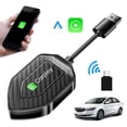 thumbnail image 1 of Dongle USB Inalámbrico Carplay Adaptador Android Auto Wi A BT Plug And Play Conexión Automática para Automóviles OEM Y Rojo, 1 of 9