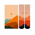 thumbnail image 4 of Sierra Socks Arizona Heat Pattern CoolMax Socks, Nature Collection for Men & Women Eco-Friendly Crew Socks, 4 of 5