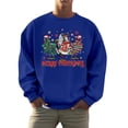 thumbnail image 1 of Chandail à Capuche Mode pour Hommes Logo de Vacances de Noël Automne Imprimé Chandail Décontracté Confortable, 1 of 4