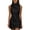 #0439-Black, variant on Mini Dresses for Women Turtleneck Sleeveless Knit Dresses Minimalist Style Lightweight Breathable Form Fitting Slim Fit Office Dresses Gift