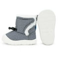 thumbnail image 6 of JAN & JUL Kids' Water Resistant Flexible Stay-On Winter Boots for Snow (Heather Grey, Size 7 Toddler), 6 of 7