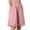 Pink, variant on larppty Women's Elastic Waist 3/4 Capri Harem Pants with Pockets Casual Loose Solid Yoga Trousers（Khaki， XL）