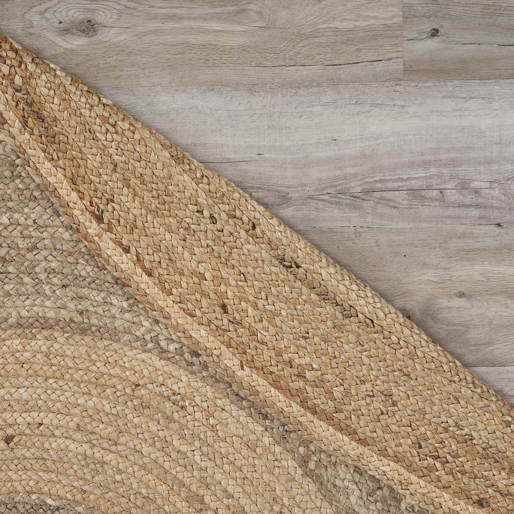 LR Home Boutique Jute Jute Area Rug Indoor in Tan/Brown, 7'6" Round