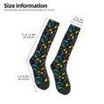 thumbnail image 5 of Fotbe Retro Truck print Women's Men's Novelty Crew Socks Cotton Socks Knee High Socks for Walking,Running,Nurses,Pregnancy, 5 of 9