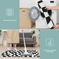 thumbnail image 6 of Black and White Wavy Checkerboard Pattern Kitchen Rugs Sets Of 3,Kitchen Runner Rugs Non Skid Washable,Decorative Kitchen Floor Mats for Kitchen,Sink,Laundry,17"x30"+ 17"x47" + 17"x59", 6 of 6