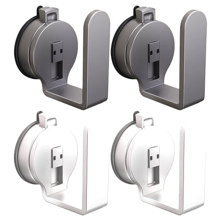 4PCS Suction Cup Wall Mount Organizer For Power Strips Easy Installation