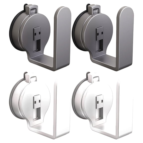 4PCS Suction Cup Wall Mount Organizer For Power Strips Easy Installation