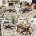 thumbnail image 6 of Texas Star Vintage 6'x9' Area Rug for Living Room, Brown Retro Berry Wooden Washable Non-Slip Floor Mat Rugs for Bedroom Dining Room, Indoor Large Carpet for Classroom, Nursery Rugs for Playroom, 6 of 9