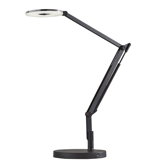 Adesso Home Gordon Metal LED Desk Lamp in Black