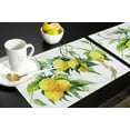 thumbnail image 5 of Placemats Set of 4 Washable,Farmhouse Placemat for Dining Table Decorations, Heat-Proof Table Mats for Kitchen Dinner Banquet Fresh Lemon Spring Summer Watercolor, 5 of 6