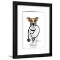 thumbnail image 1 of Medical Doctor Dog, Framed Art Print Wall Art by Javier Brosch, 1 of 5