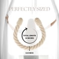 thumbnail image 6 of Evideco French Home Goods Contis Farmhouse Beige Curtain Tiebacks, 6 of 10