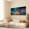 thumbnail image 4 of Large Tree of Life Canvas Wall Art, Abstract Canvas Prints Fantasy Landscape Paintings, Oversized Nature Pictures Artwork for Modern Home Decoration, 4 of 7