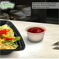 thumbnail image 7 of 2 Oz Compostable Souffle Portion Cups with Fiber Lids - Condiment Paper Sample Cup with Lid Sugarcane Bagasse, Biodegradable Great For Sauces, Condiments, Slime, Jello Shot, Food Storage (1000), 7 of 7