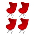 thumbnail image 1 of 4 Piezas 1:12 Casa de Moderna Silla de Cisne Sillas de Respaldo Alto de Muebles, 1 of 9