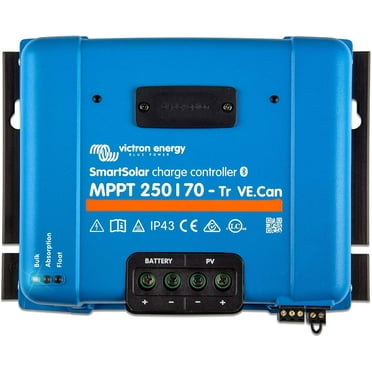 Victron Energy SmartSolar MPPT Tr VE. Can 250V 70 amp 12/24/36/48-Volt Solar Charge Controller (Bluetooth)