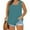 #004-Turquoise, variant on GIPQJK Plus Size Tank Tops for Women 2025 Trendy Crew Neck Sleeveless Tees Loose Solid Beach Blouse Fashion Sleeveless Tops Vest T-Shirt,Turquoise 3XL