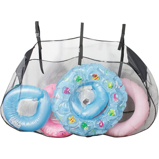 Pool Float Organizer Storage Bag - Pool Storage Bag - Pool Toy Storage Swimming Pool Bag Large Hanging Net Bag - Pool Floats Inflatable Rafts Basketball Accessories for Fence Deck Garage Patio Gym
