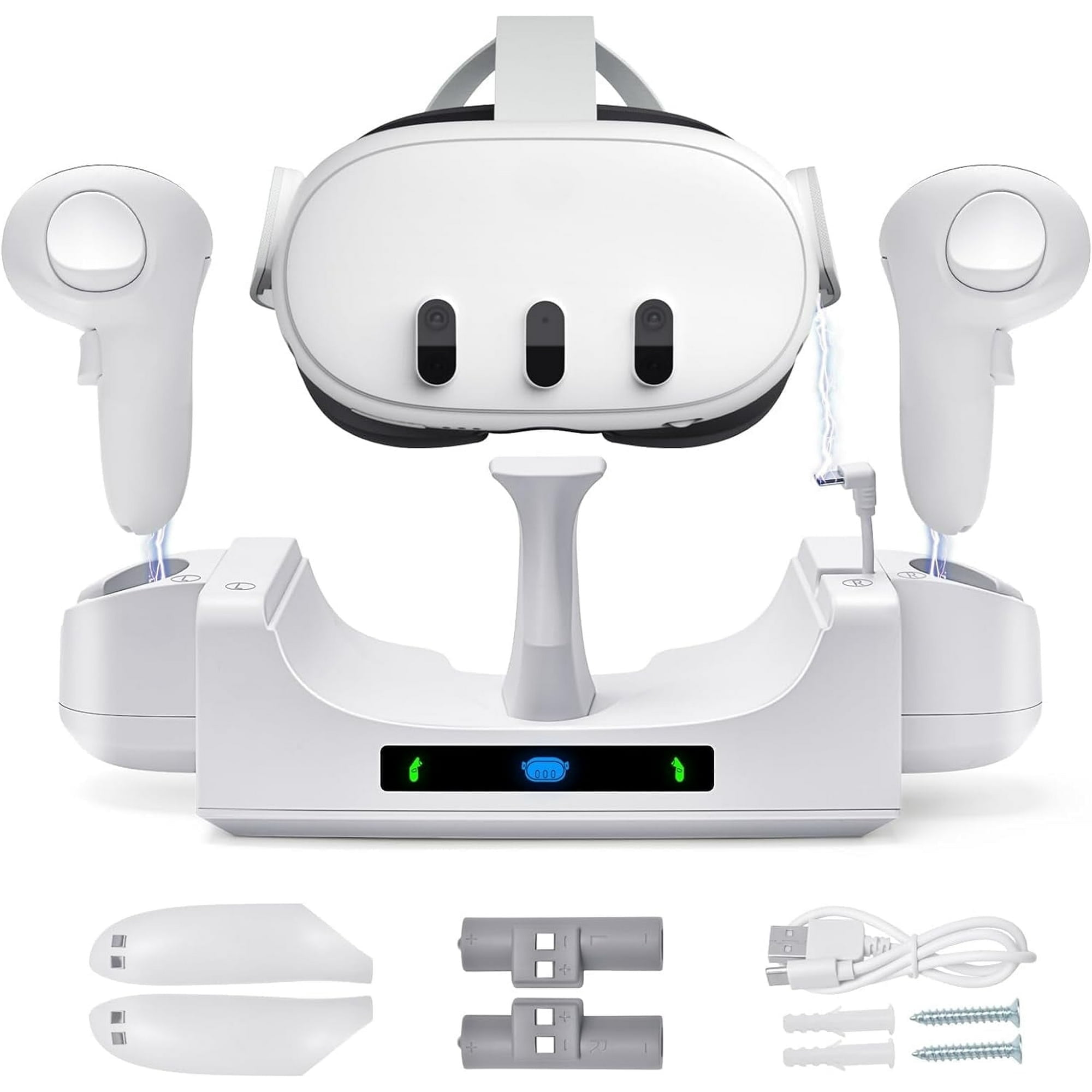 Prociv Charging Dock for Meta Quest 3, VR Stand, Rechargeable