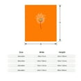 thumbnail image 3 of Durable Soft Flannel Blanket - Cozy Design on Vibrant Orange Perfect for Sofa Travel Bed & Chair, 3 of 5
