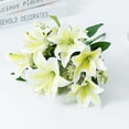 thumbnail image 2 of Mdesiwst Artificial Flower No Watering Anti-fading Ornament Bouquet Fine Workmanship Artificial Plant Flower, 2 of 7