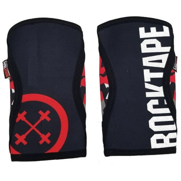 RockTape Assassins Knee Sleeves 7mm Thick (2 Sleeves) Red Camo Small