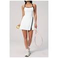 thumbnail image 2 of AEXTO Robe de Tennis avec Short Intégré et Soutien-Gorge Robe Athlétique pour Femmes Été Découpes Torsadée Robe d'Entraînement de Golf, 2 of 17
