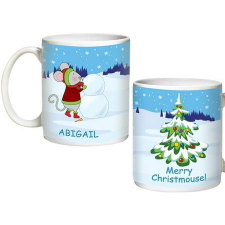 Personalized Merry Christmouse Family Coffee Mug, 15 Oz - Child 2
