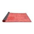 thumbnail image 2 of Ahgly Company Indoor Round Abstract Red Modern Area Rugs, 3' Round, 2 of 4