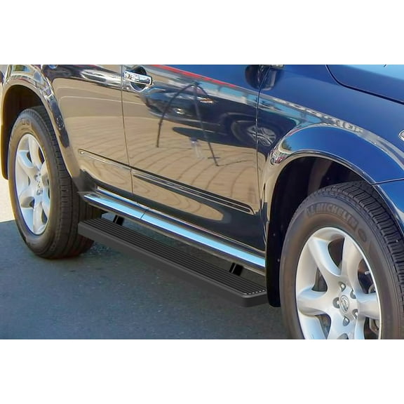 APS Running Boards 4 inches Matte Black Compatible with Nissan Murano 2003-2008 (Nerf Bars Side Steps Side Bars)