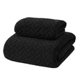 thumbnail image 1 of 2 pcs Juego De Toallas de Baño Completo Grande Lab.G, Negras, 1 of 5