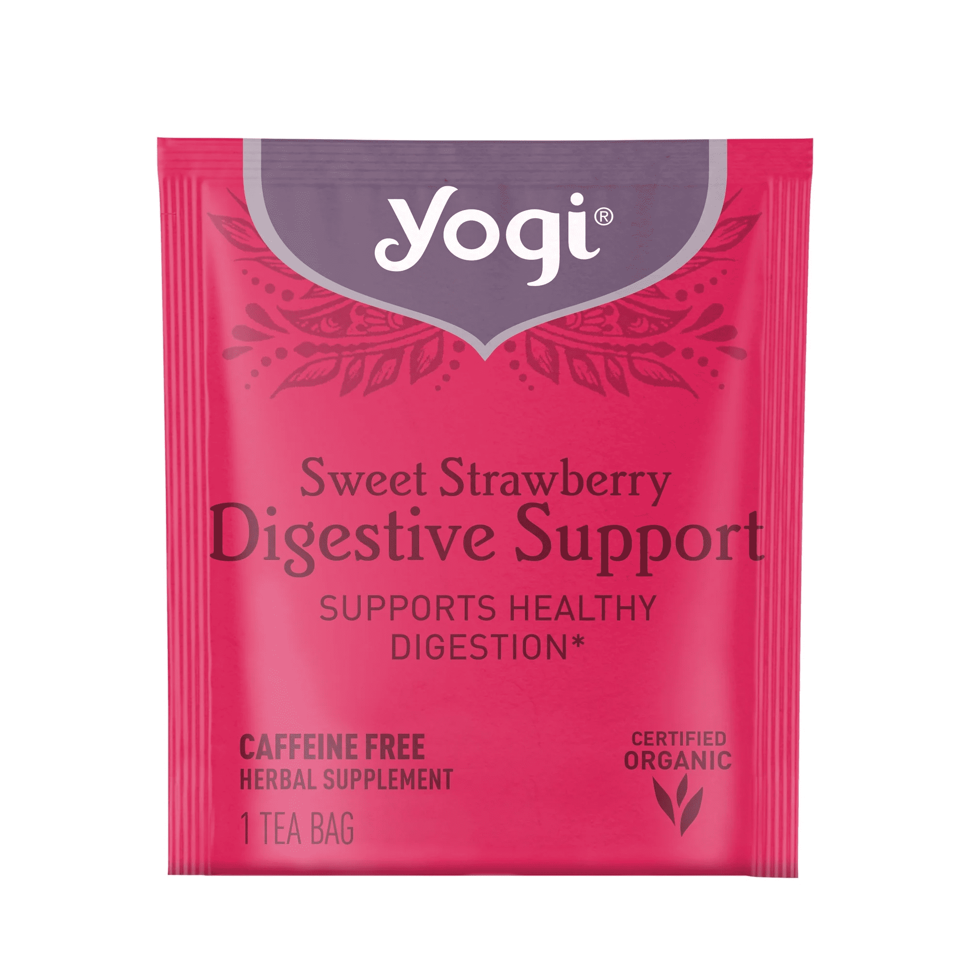 Yogi Tea, Sweet Strawberry Digestive Support, Organic Turmeric Tea