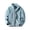 Light Blue women plus size fleece jacket a1, variant on Casual Basic Fleece Jacket for Women Plus Size, Collared Long Sleeve Zipper Blazer, Warm Loose Fit Outerwear for Fall Winter Daily Wear, Green M