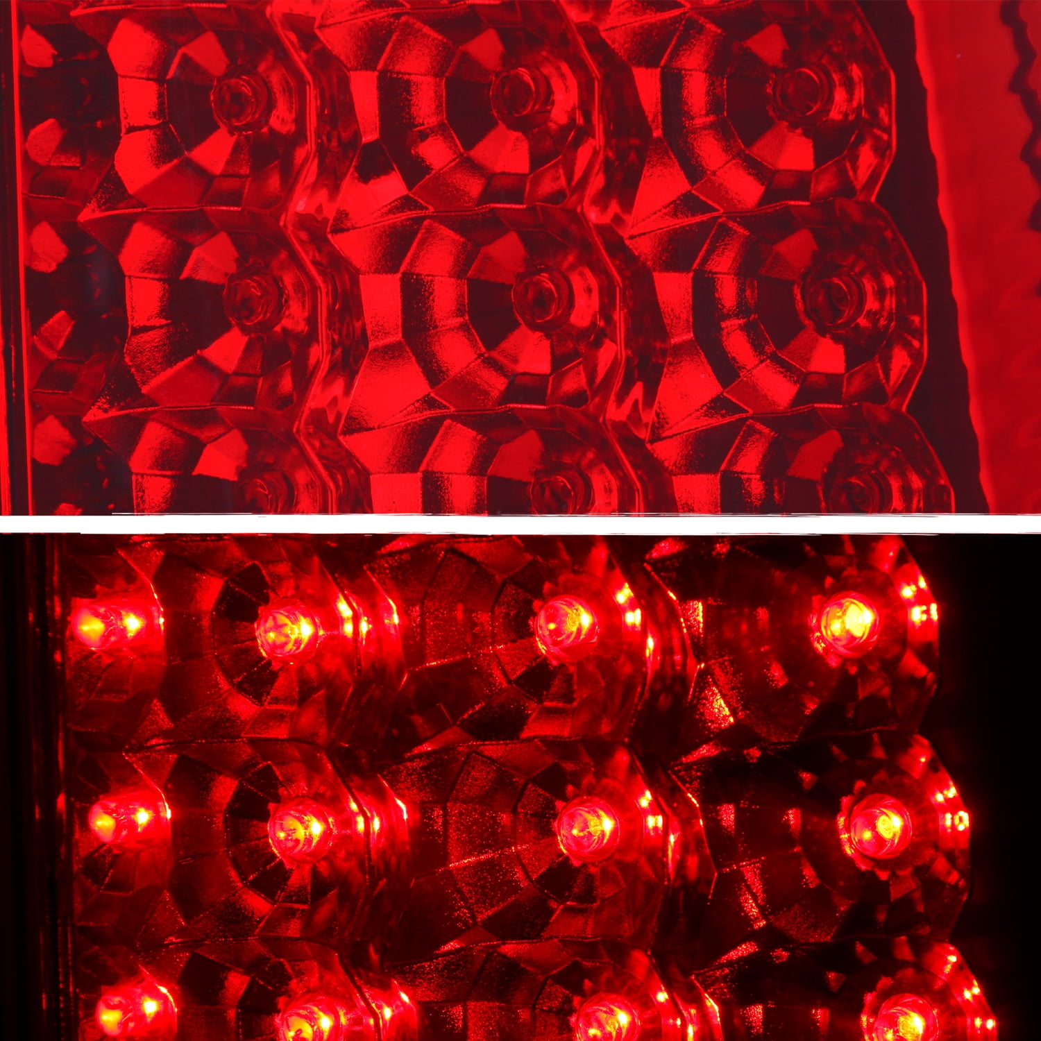 AKKON - For 99-02 Chevy Silverado 09-03 GMC Sierra Pickup Truck Red Clear G2 LED Tail Lights Brake Lamps Pair