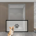 thumbnail image 5 of Kumdkd Adjustable No-Drill Pet Gate for Dogs & Cats – Escape-Proof Indoor/Outdoor Barrier with Anti-Climb Mesh, Built-In Door & Easy Install – Universal Fit for Stairs, Hallways (70.9x30.7in), 5 of 6