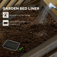 thumbnail image 4 of Outsunny Raised Garden Bed with Trellis for Climbing Plants, Wood Planter with Legs, Drainage Holes & Filter, Carbonized, 4 of 9