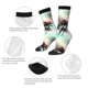 thumbnail image 4 of Balery Tropical Summer Palm Calcetas Largas con Estampado para Hombre y Mujer – Suaves y Transpirables, Talla Única (US 5-11), 4 of 6