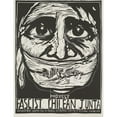 thumbnail image 2 of Rachael Romero 19x24 Gold Ornate Framed and Double Matted Museum Art Print Titled - Protest Fascist Chilean Junta (1975), 2 of 4