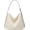 White, variant on Slouchy PU Leather Tote Bag Cute Shoulder Bag Trendy Hobo Bags Stylish Satchel Crossbody Purse Travel Work Tote Handbag