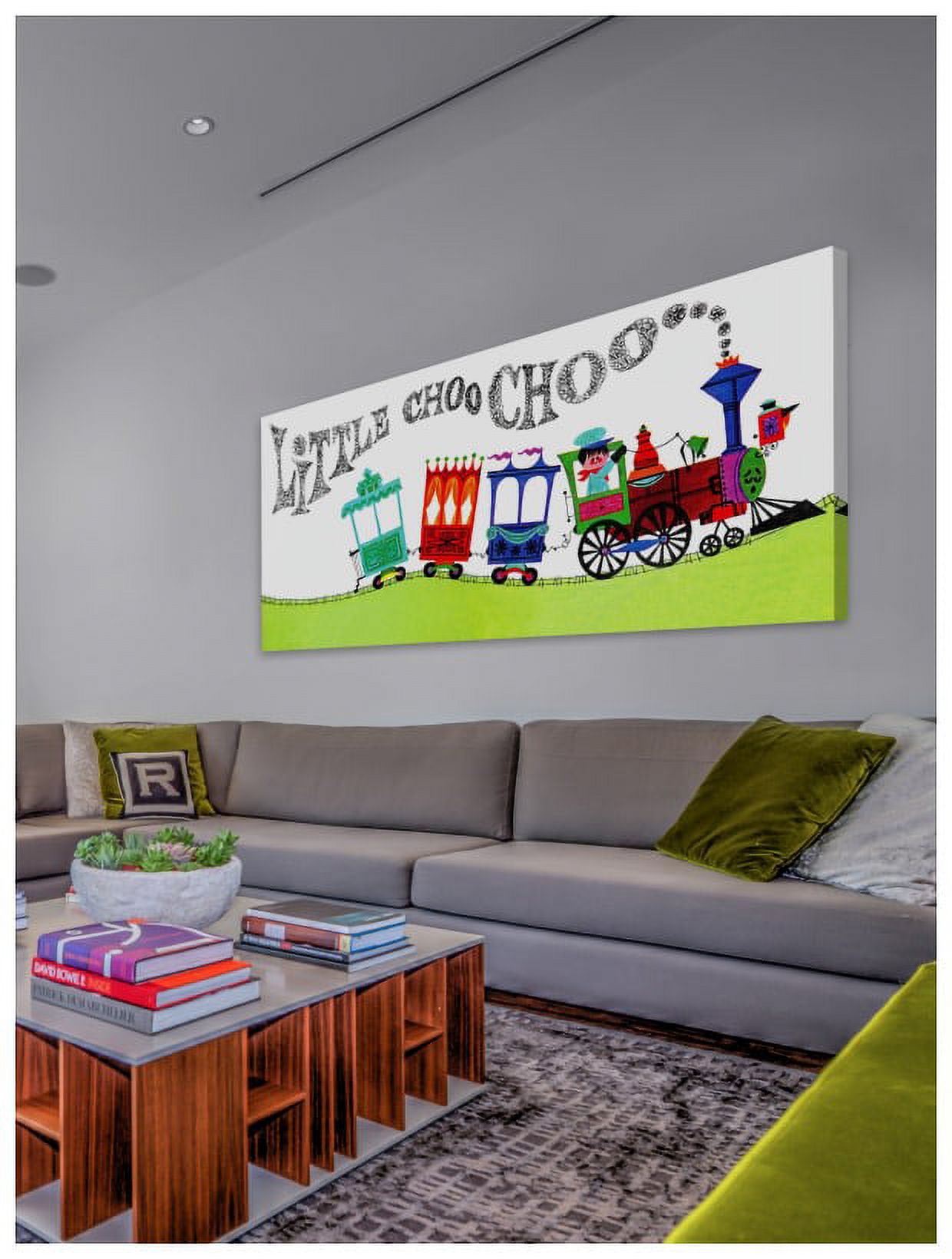 Marmont Hill Inc Marmont Hill 'Little Choo Choo' by Curtis Painting Print on Canvas - Multi-color