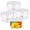 4, variant on 2 Pcs Dough Proofing Bucket with Lid, Round Food Storage Container 2 Qt Dough Bucket Clear Translucent Containers with Scale (Red)
