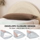 thumbnail image 3 of 2pcs Funda Reforzada de Almohada Suave cojín de Soporte de Microfibra 1800 Cubre Almohada Cuerpo marrón 20 x54, 3 of 6